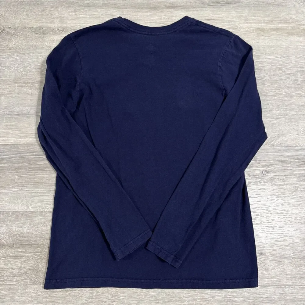 New York City Football Club Shirt Adidas Boys Large Navy Long Sleeve Soccer Top